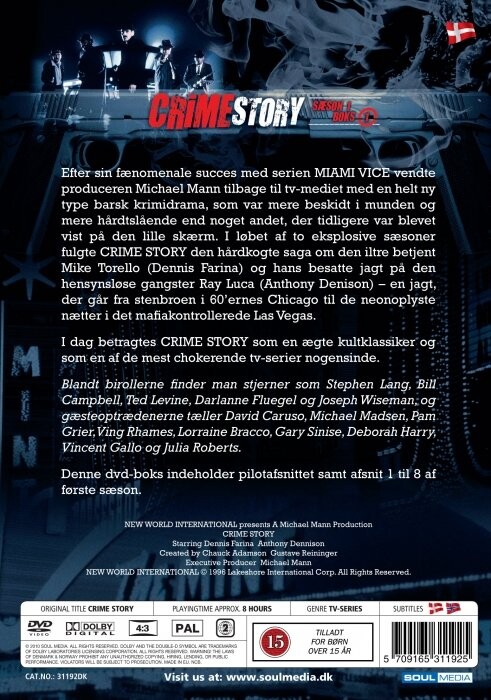 Crime Story Sæson 1 - Boks 1 DVD → Køb TV Serien her - Gucca.dk