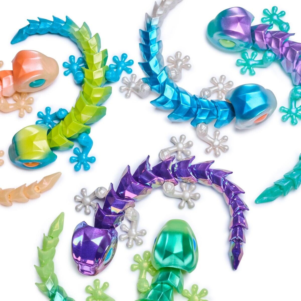 Crystalynx - Gecko - 5 Cm - Action Figur Overraskelse