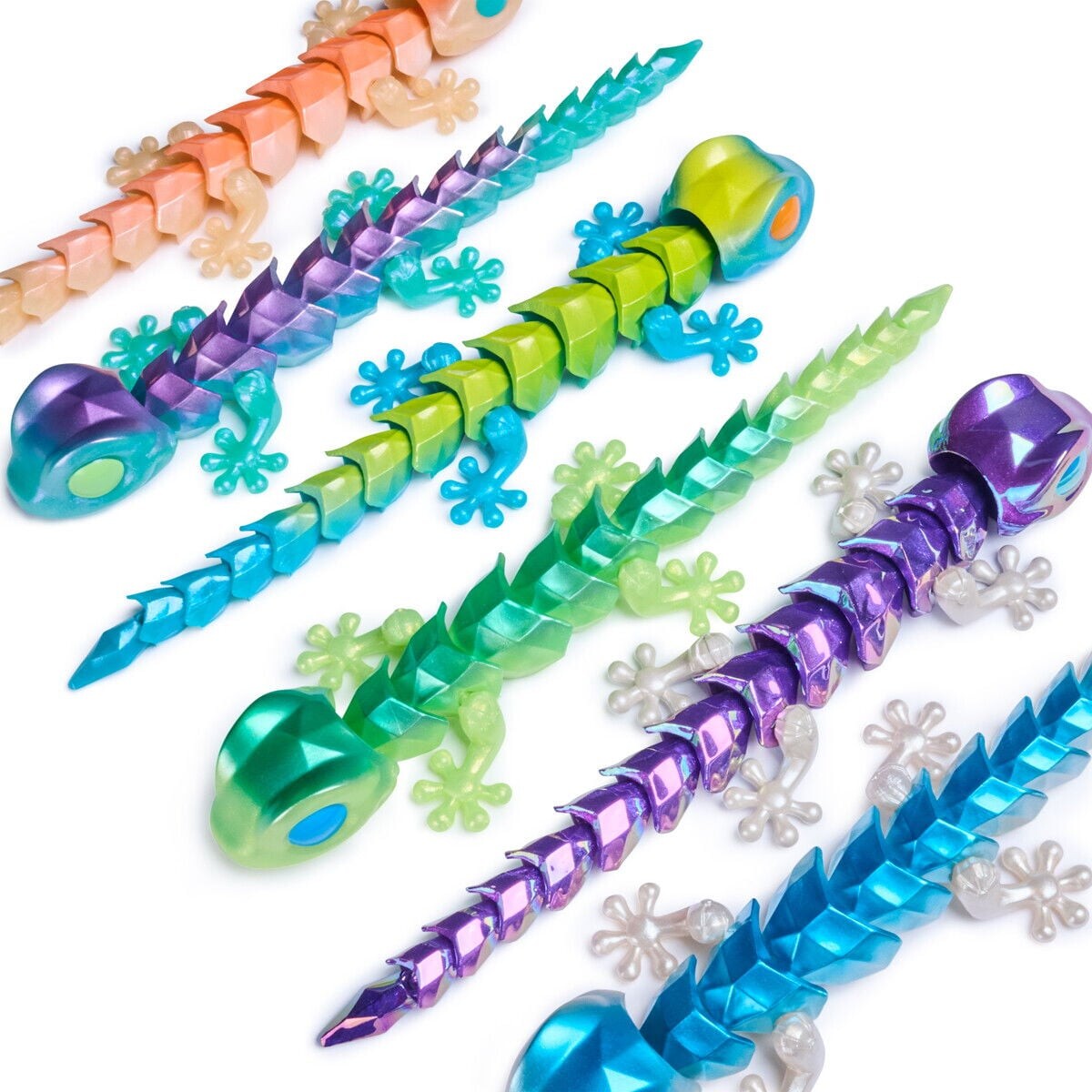 Crystalynx - Gecko - 5 Cm - Action Figur Overraskelse