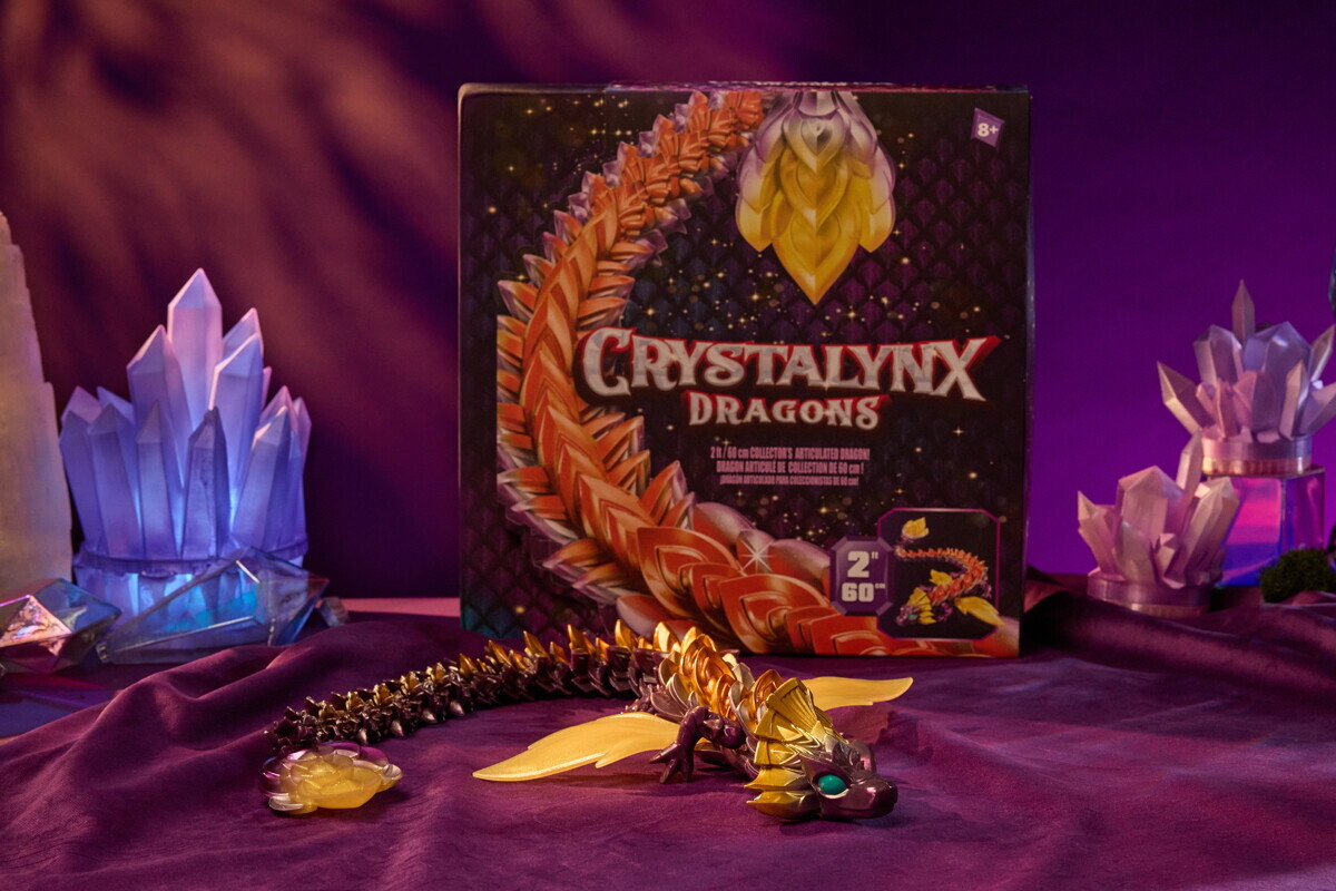 Crystalynx - Aurora Skala Solaris - 60 Cm - Dragefigur