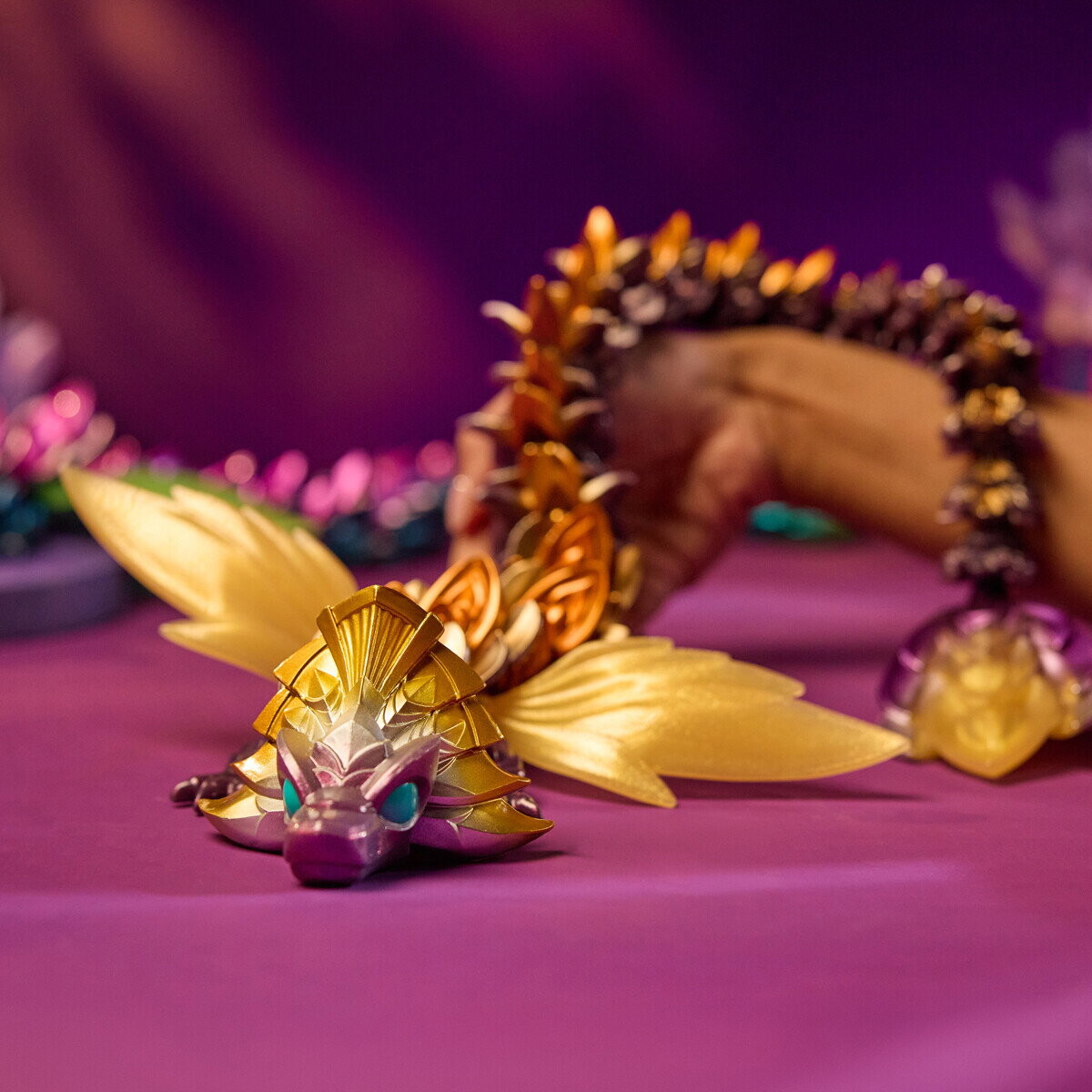 Crystalynx - Aurora Skala Solaris - 60 Cm - Dragefigur