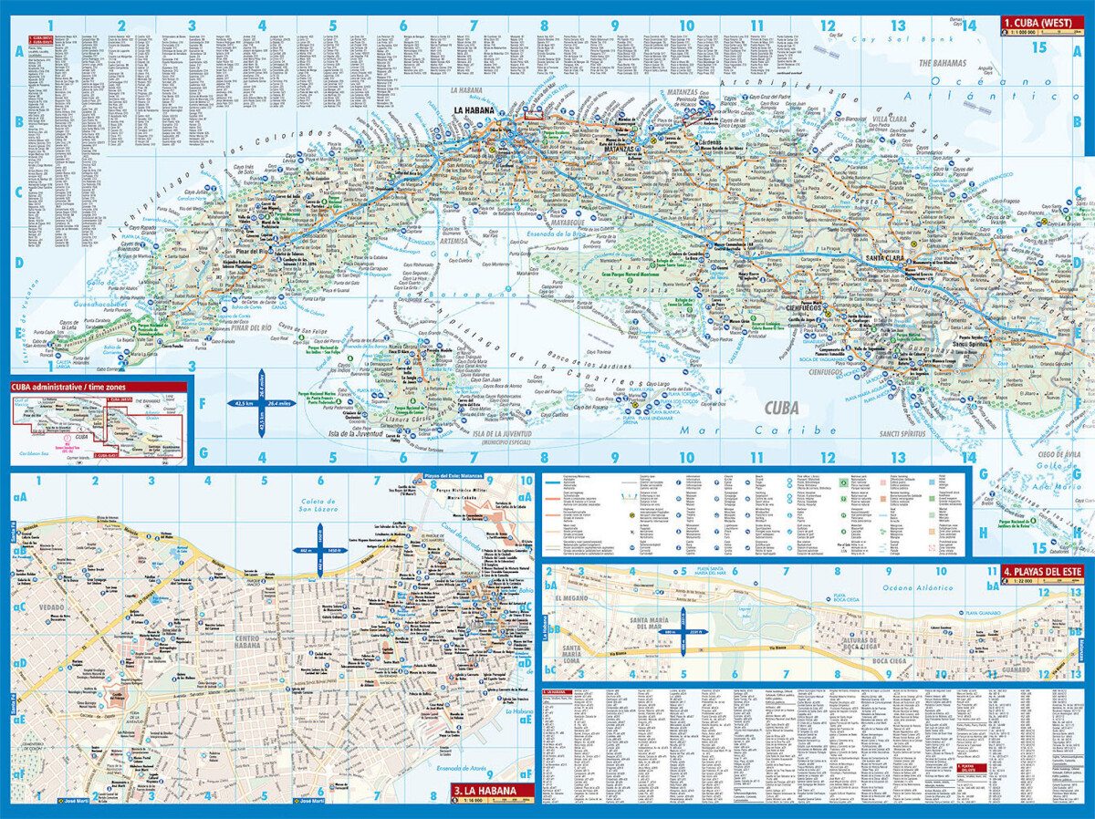 Cuba - Borch Maps