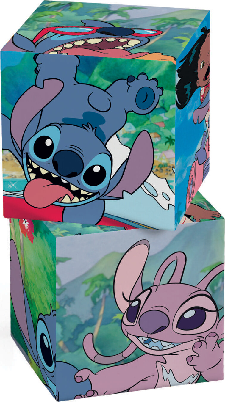Clementoni - Disney Stitch Cubes Klodspuslespil - 12 Brikker