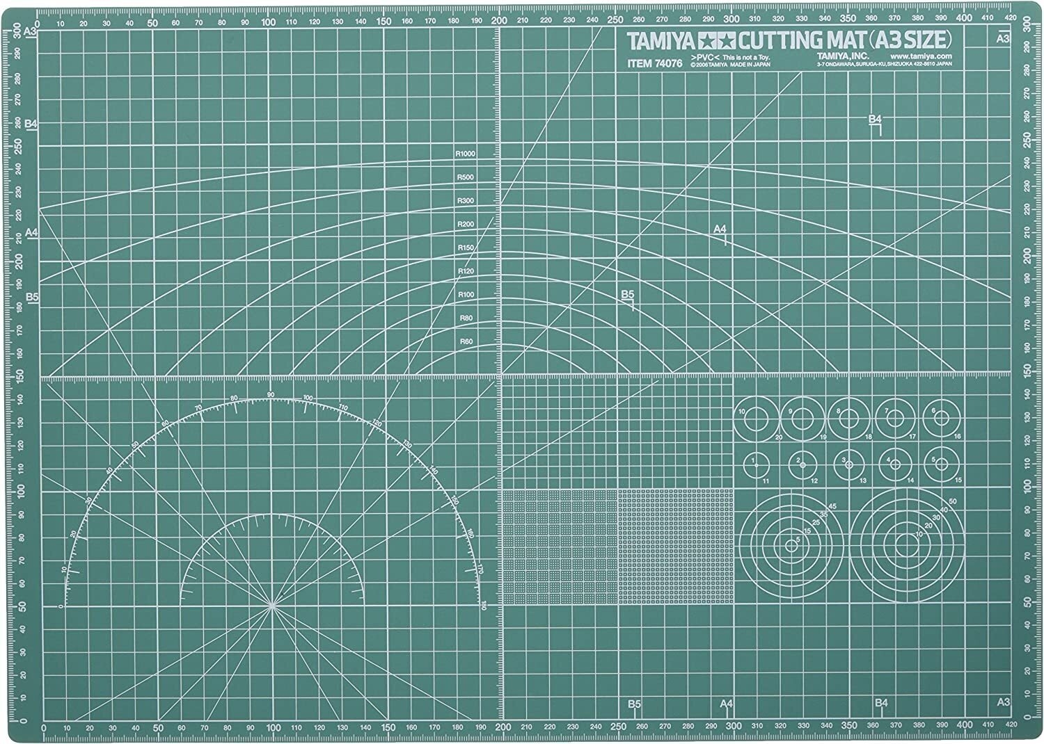 Tamiya - Cutting Mat - A3 - Skæreunderlag
