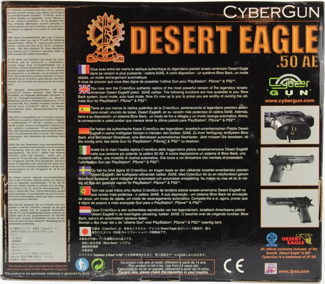 Cybergun - Desert Eagle 50Ae Pistol Til Playstation