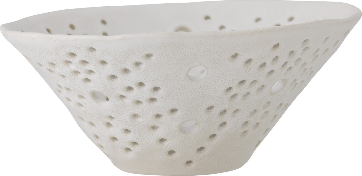 Bloomingville - Dalena Deko Skål - Hvid - Stentøj Keramik