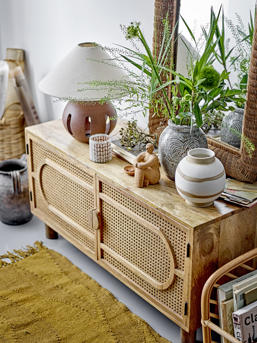 Bloomingville - Damian Deko Vase - Grøn - Terrakotta - H 22 Cm