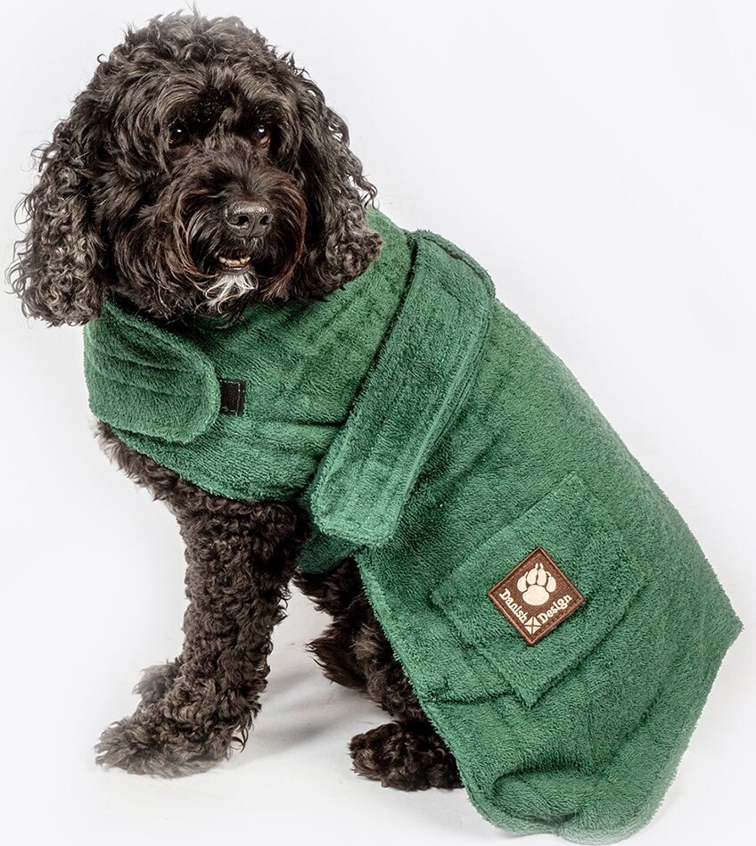 Danish Design - Dog Bath Robe Green 70Cm