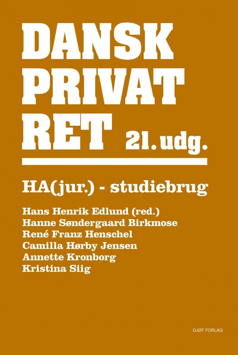 Dansk Privatret Ha Jur - 21 Udgave