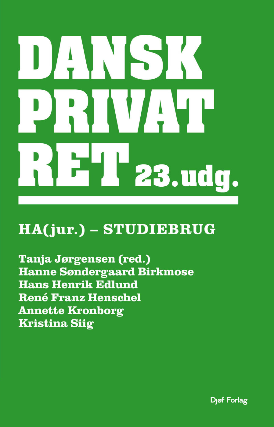 Dansk Privatret Ha Jur - 23 Udgave