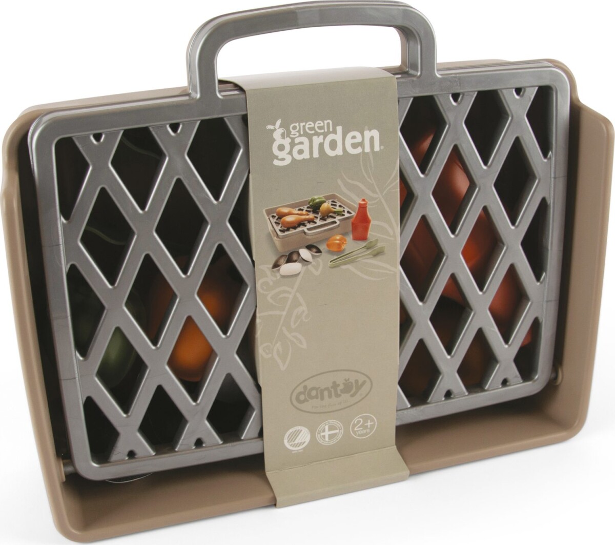 Dantoy - Green Garden - Grill Legesæt Med Legemad - 14 Dele