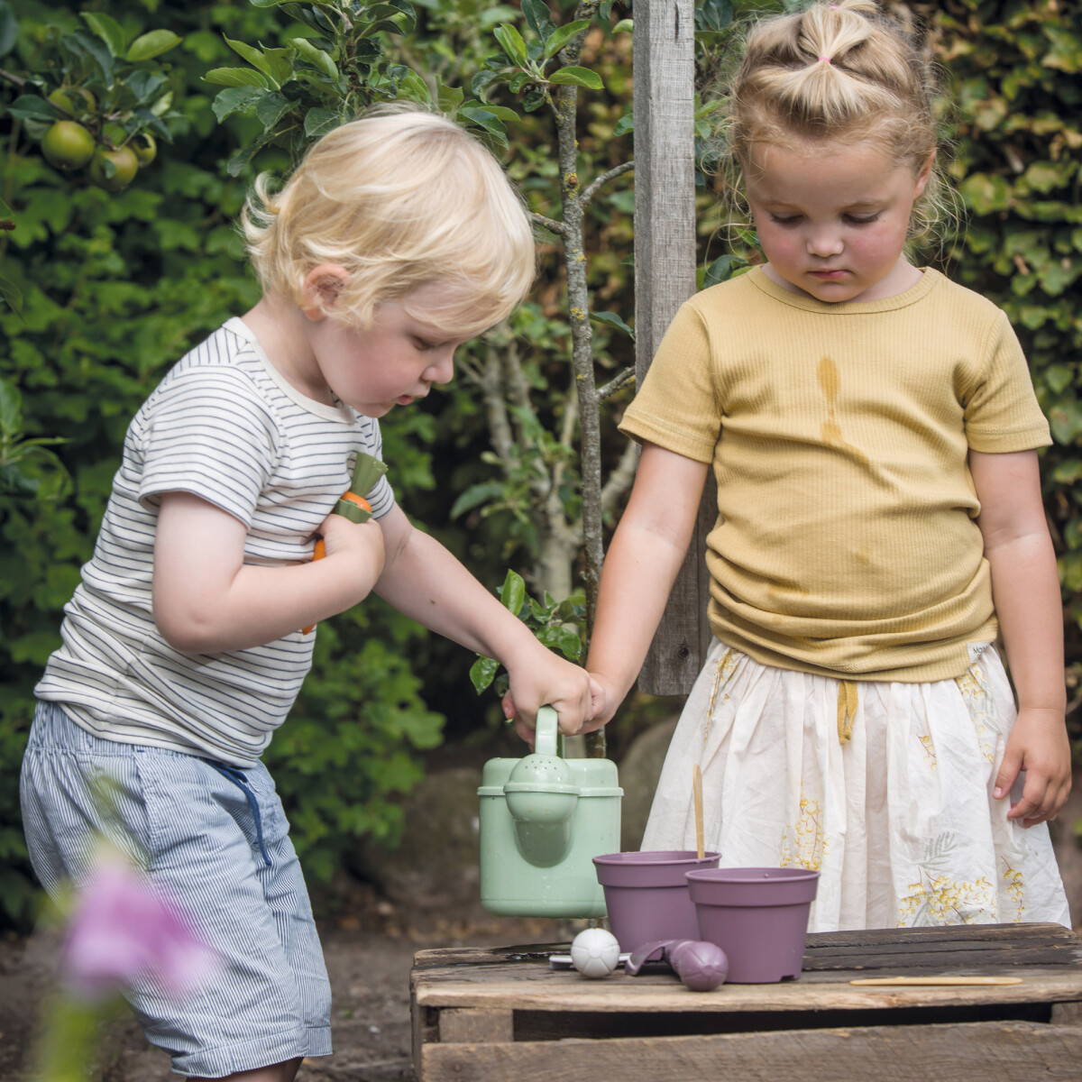 Dantoy - Green Garden Planting Set - Haveredskaber Til Børn