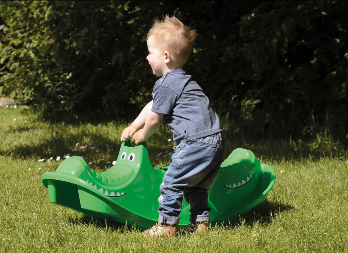 Dantoy - Vippe - Vippegynge Til Børn - 3 Pladser - Krokodille