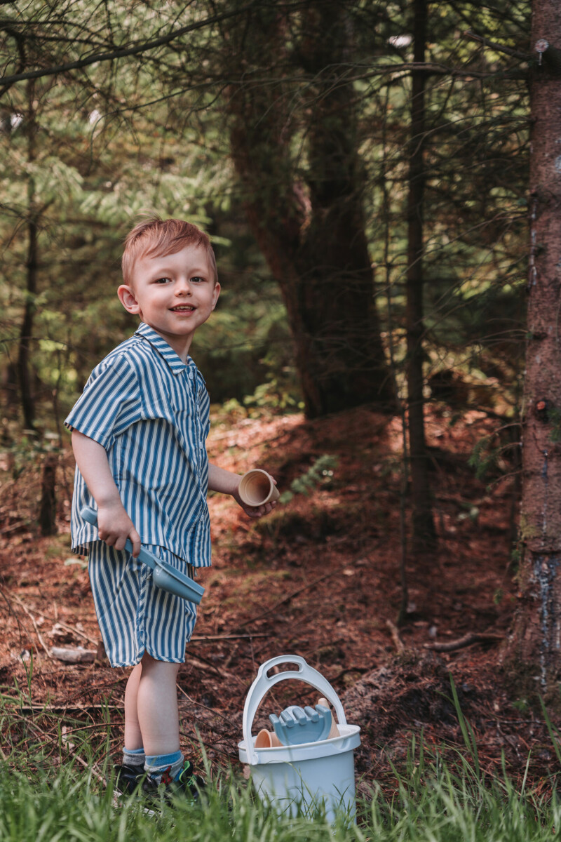 Dantoy - Bio Sandlegetøj - Isvafler - Blå - 8 Dele