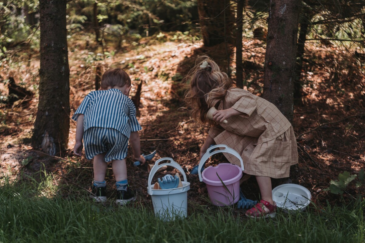 Dantoy - Bio Sandlegetøj - Isvafler - Blå - 8 Dele