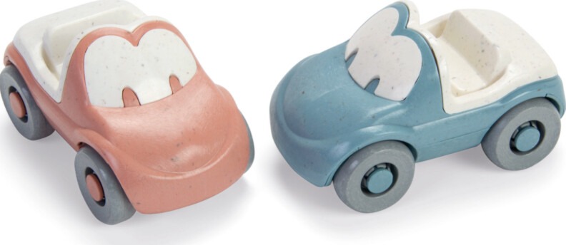 Dantoy - Tiny Funcars - Bioplast Legetøjsbiler Til Små Børn - 2 Stk
