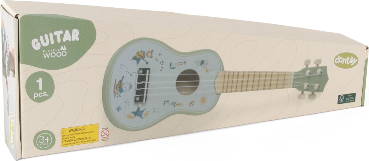 Dantoy - Lege Guitar Til Børn - Træ