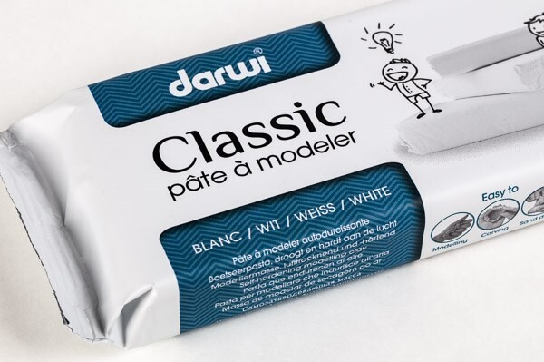 Darwi - Selvhærdende Ler - Cernit - Hvid - 500 G