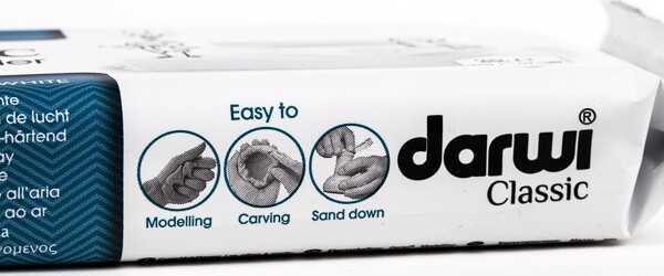 Darwi - Selvhærdende Ler - Cernit - Hvid - 500 G