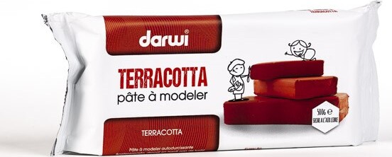 Darwi - Selvhærdende Ler - Cernit - Terracotta - 500 G