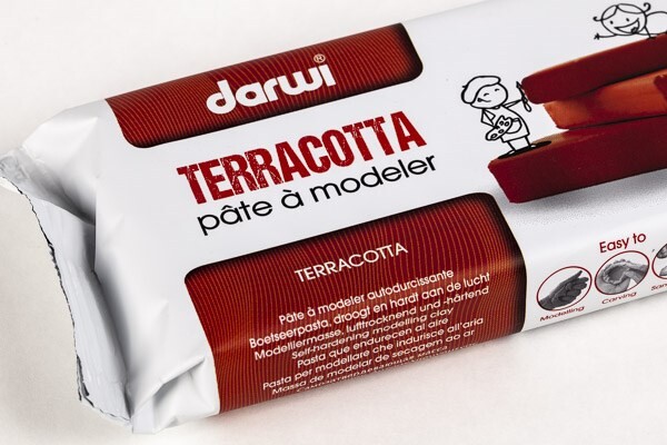 Darwi - Selvhærdende Ler - Cernit - Terracotta - 500 G