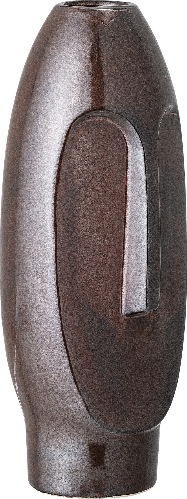 Bloomingville - Daviid Vase - Brun - Stentøj - H 26 Cm