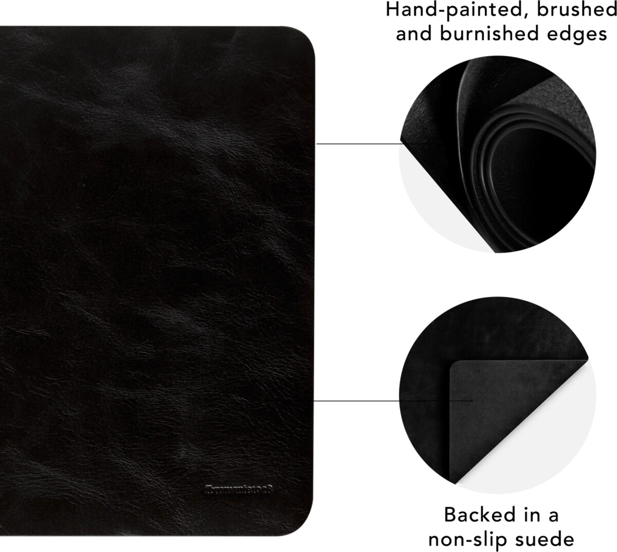 Dbramante1928 - Copenhagen -Desk Mat - Large - Black