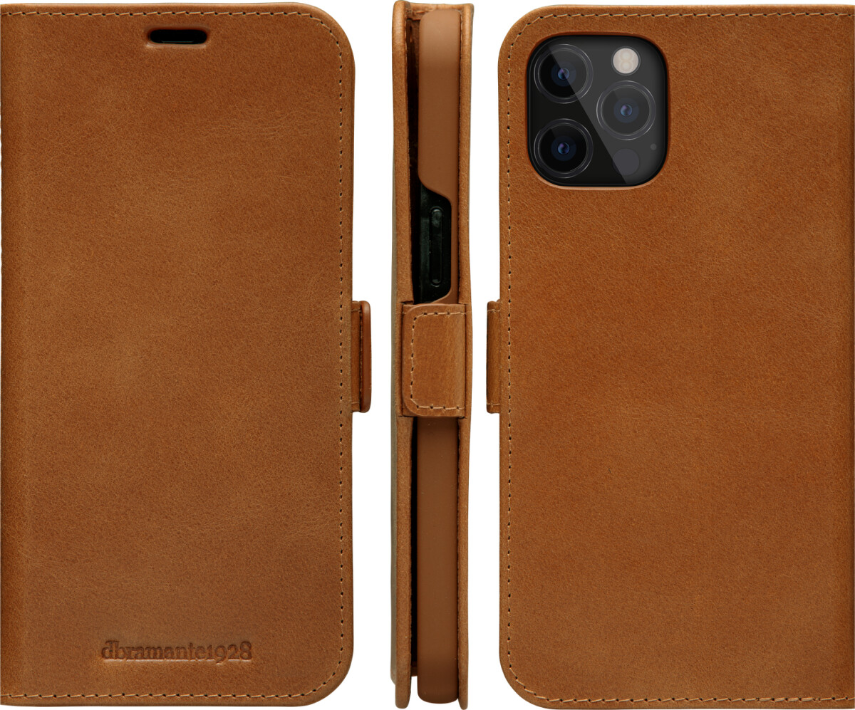 Dbramante1928 - Slim Flip Cover - Iphone 12 Pro Max - Copenhagen - Brun