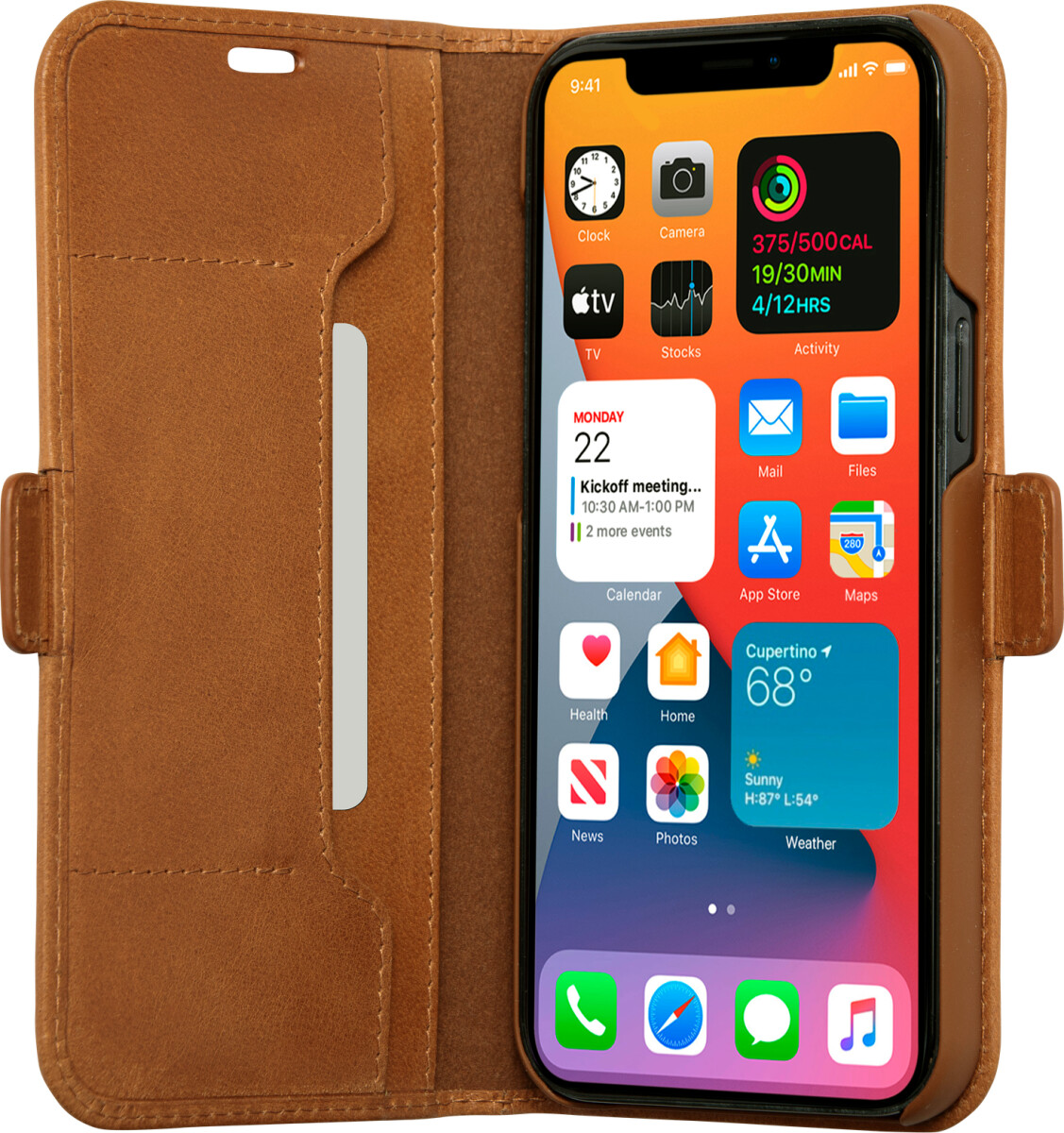 Dbramante1928 - Slim Flip Cover - Iphone 12 Pro Max - Copenhagen - Brun