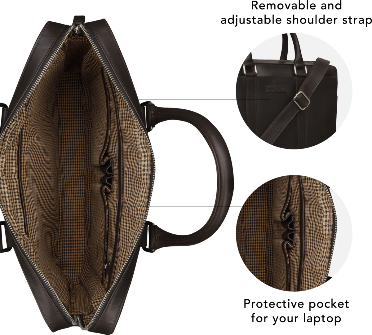 Dbramante1928 - Nordborg - 15 - Classic Laptop Bag - Hunter Dark