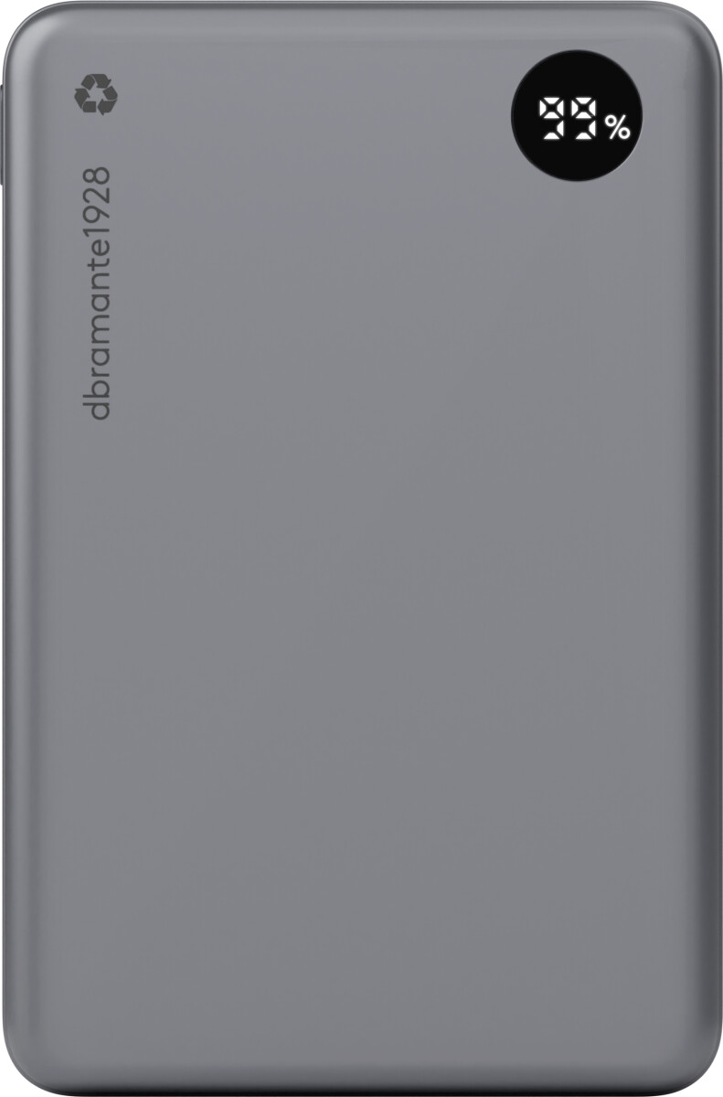 Dbramante1928 - Re-Charge - Power Bank 10K Magsafe Led - Grey