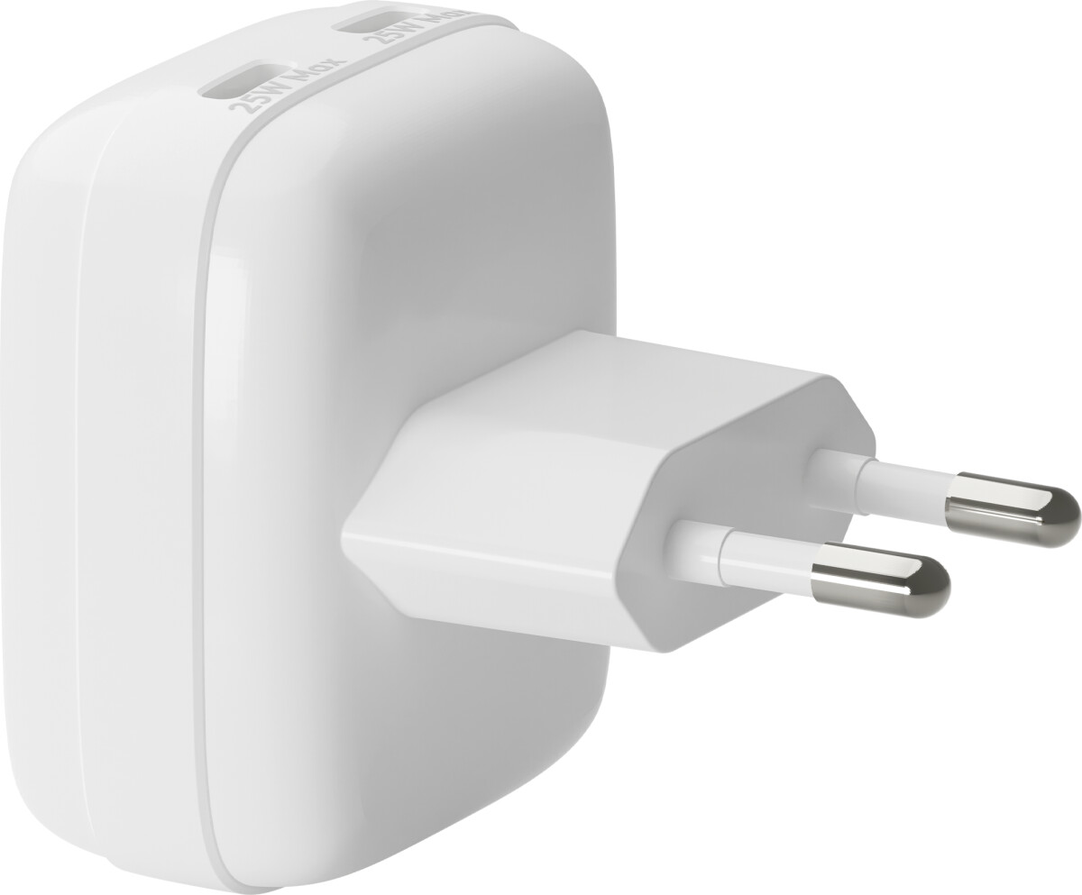Dbramante1928 - Re-Charge Pro - Eu Flat Wall Charger 2Xusb-C 25W-W