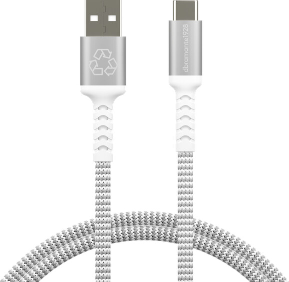 Dbramante1928 - Re-Charge Pro Flettet Kabel - Usb-A Til Usb-C 1 2M - Hvid