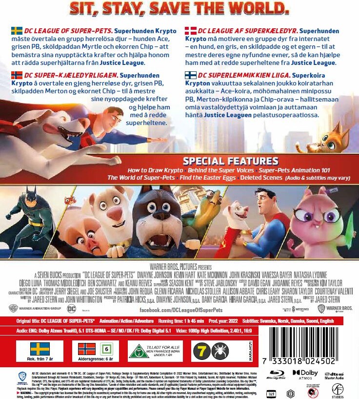 Dc League Of Super-Pets Superkæledyrene