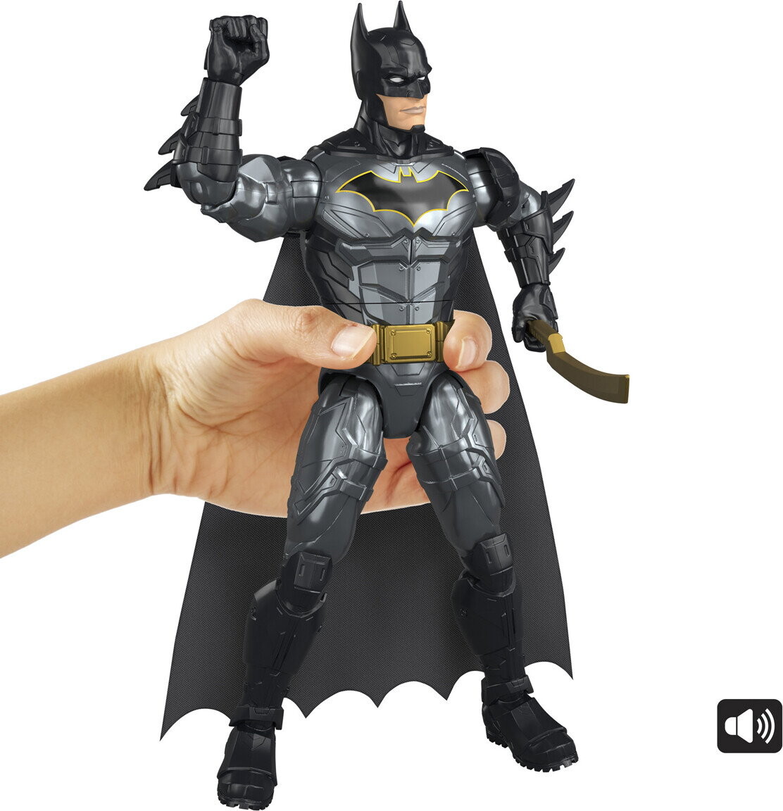 Dc Universe - Batman Figur Med Lyde - 30 Cm - Mattel Jmn71