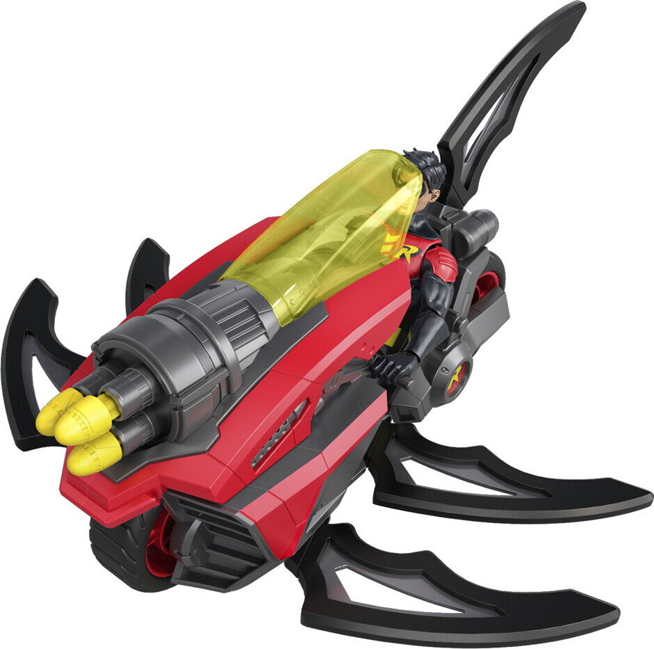 Dc Universe - Robin Cycle - Figur Og Lille Køretøj - Mattel Jmd51