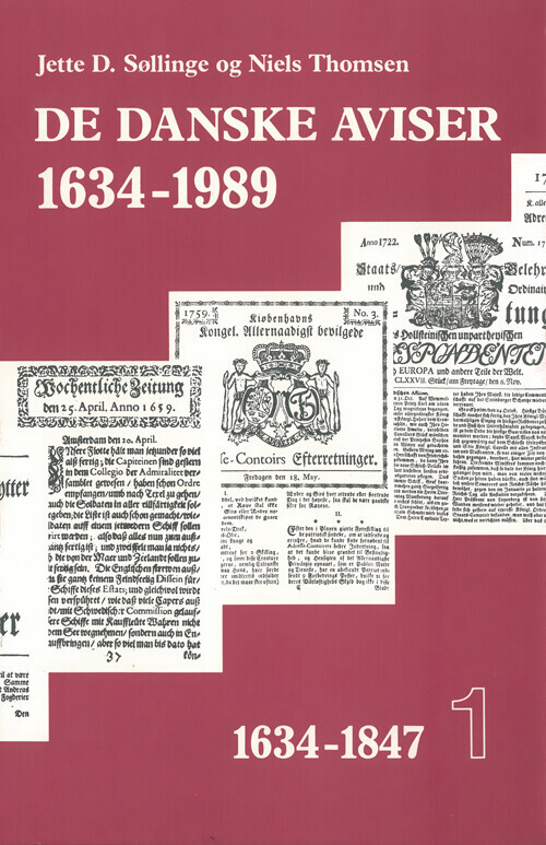 De Danske Aviser 1634-1989 I