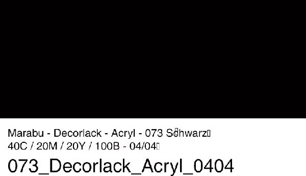 Marabu - Decorlack - 50 Ml - 073 Sort