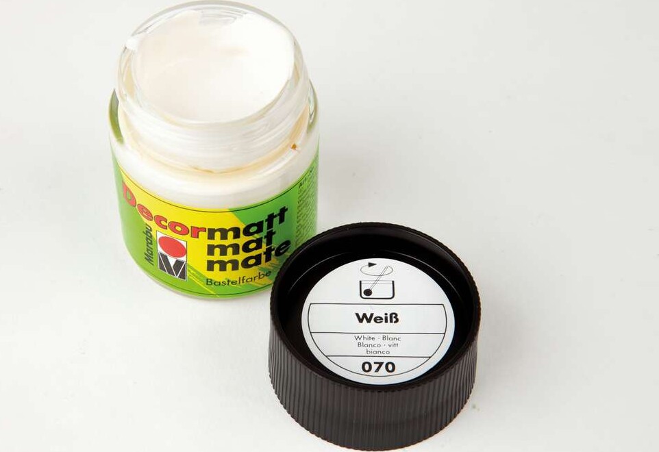 Decormatt Acryl - 50 Ml - Hvid - Marabu