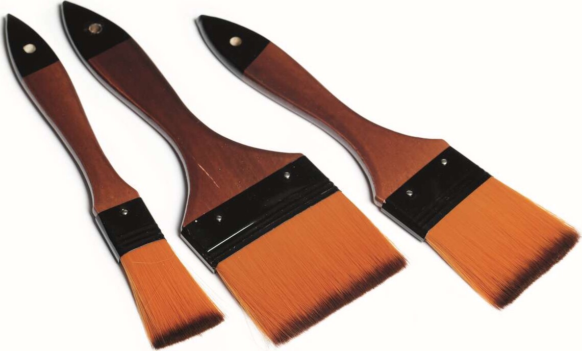 Decoupage Pensel Sæt - 3 Stk - 7 5 5 5 2 5 Cm - Artino