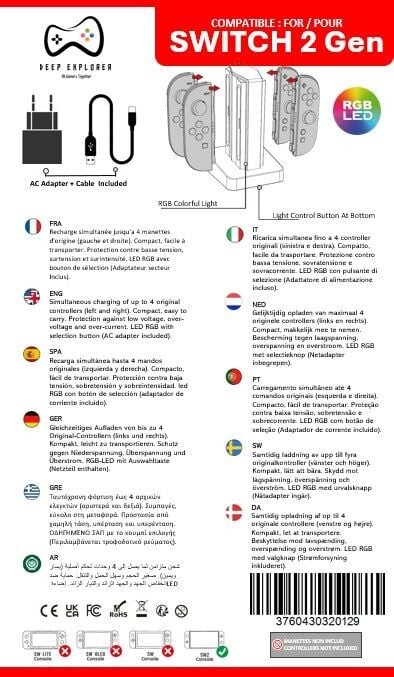 Deep Explorer - 4 In 1 Charging Station