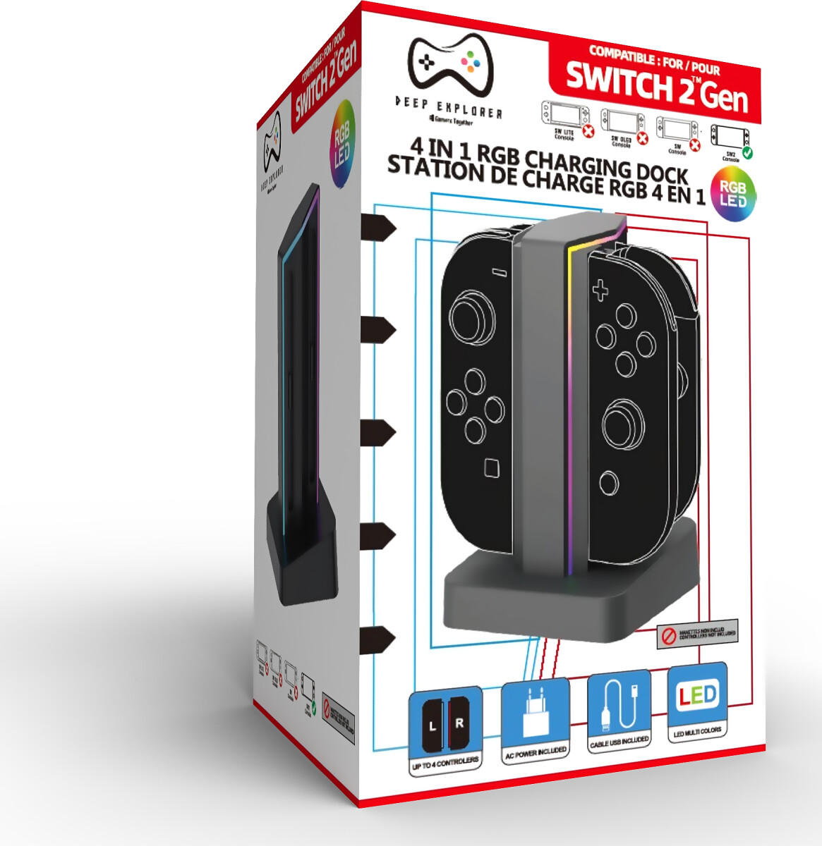 Deep Explorer - 4 In 1 Charging Station