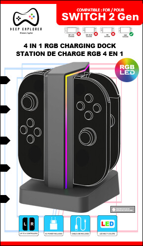 Deep Explorer - 4 In 1 Charging Station