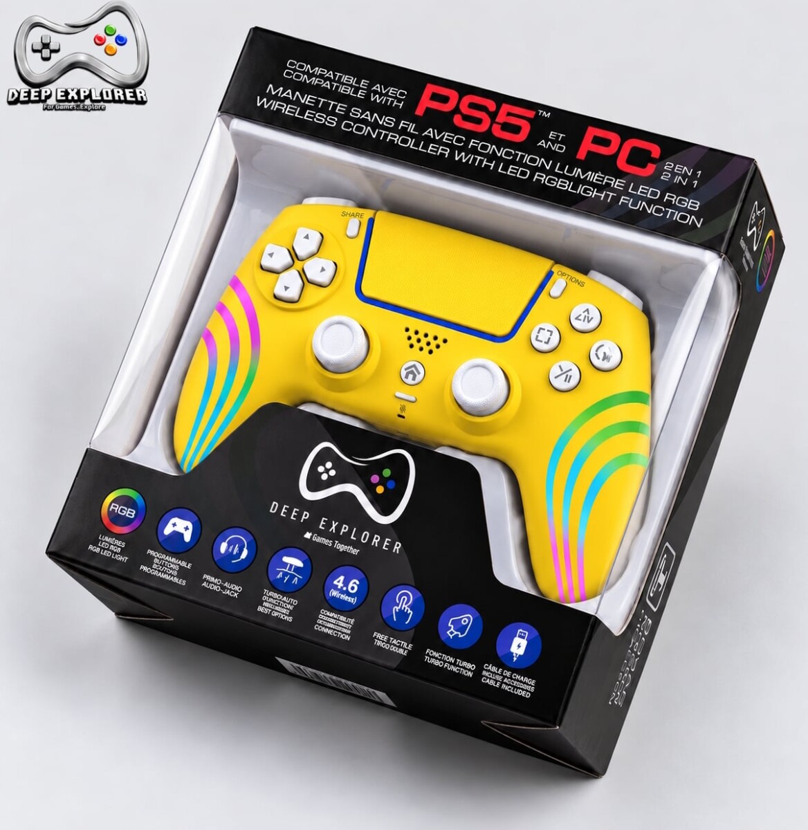 Deep Explorer - Rgb Wireless - Wave Yellow Edition