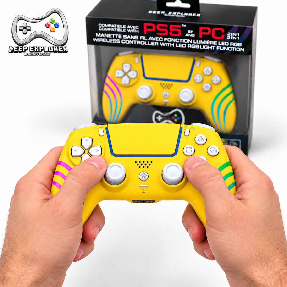 Deep Explorer - Rgb Wireless - Wave Yellow Edition