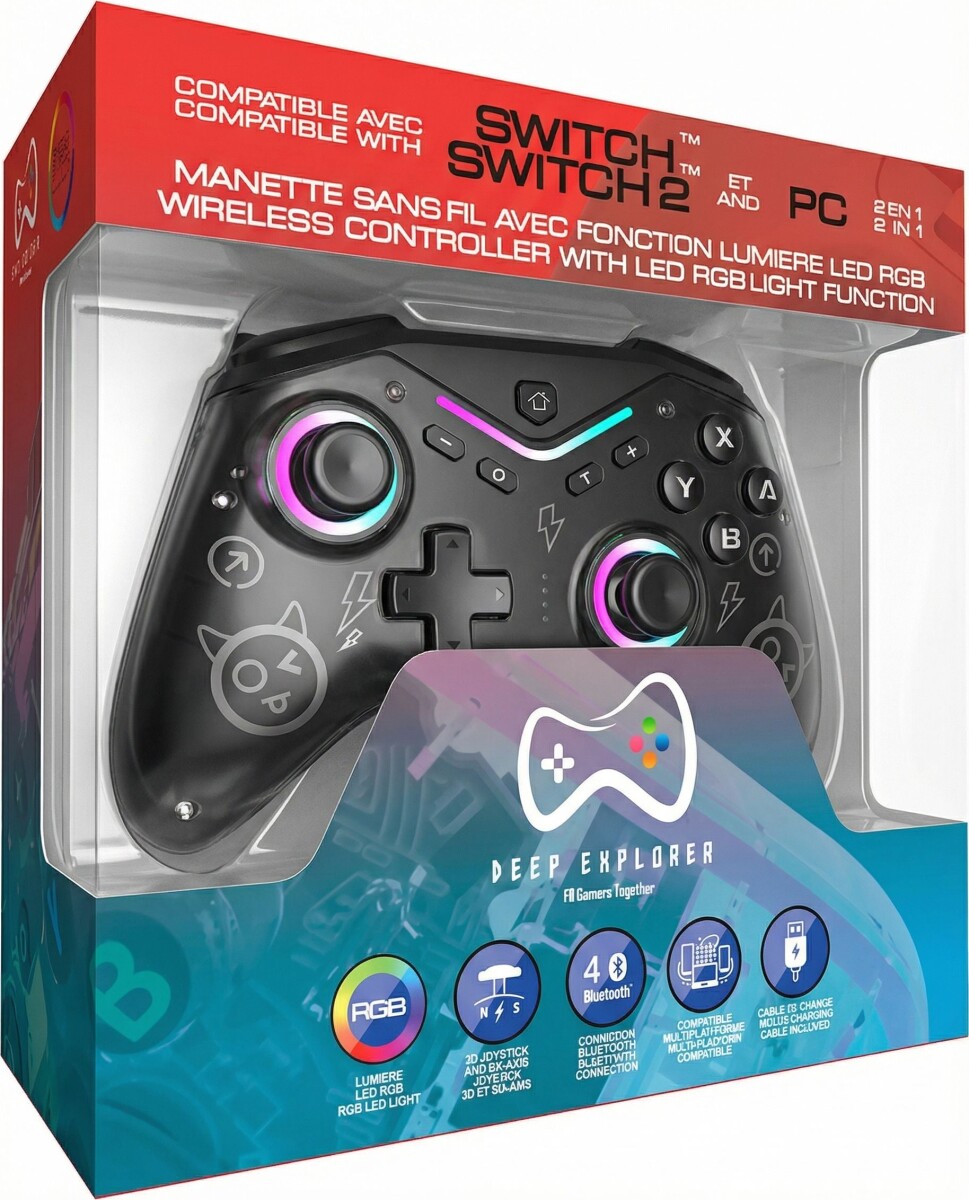 Deep Explorer - Wireless Controller - Spark - Black Switch Switch 2