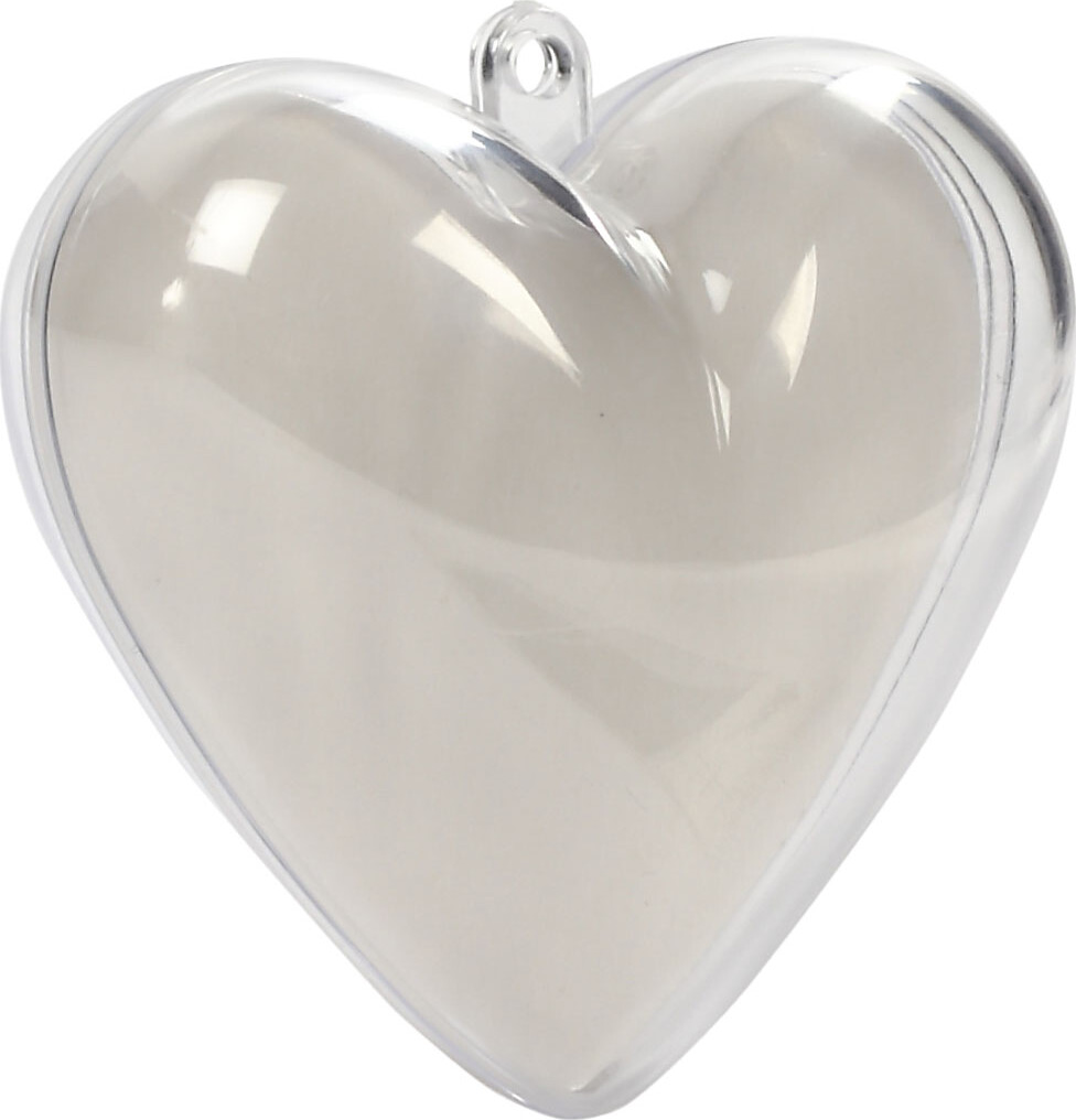 Deko-Hjerte - H 6 5 Cm - Transparent - 10 Stk
