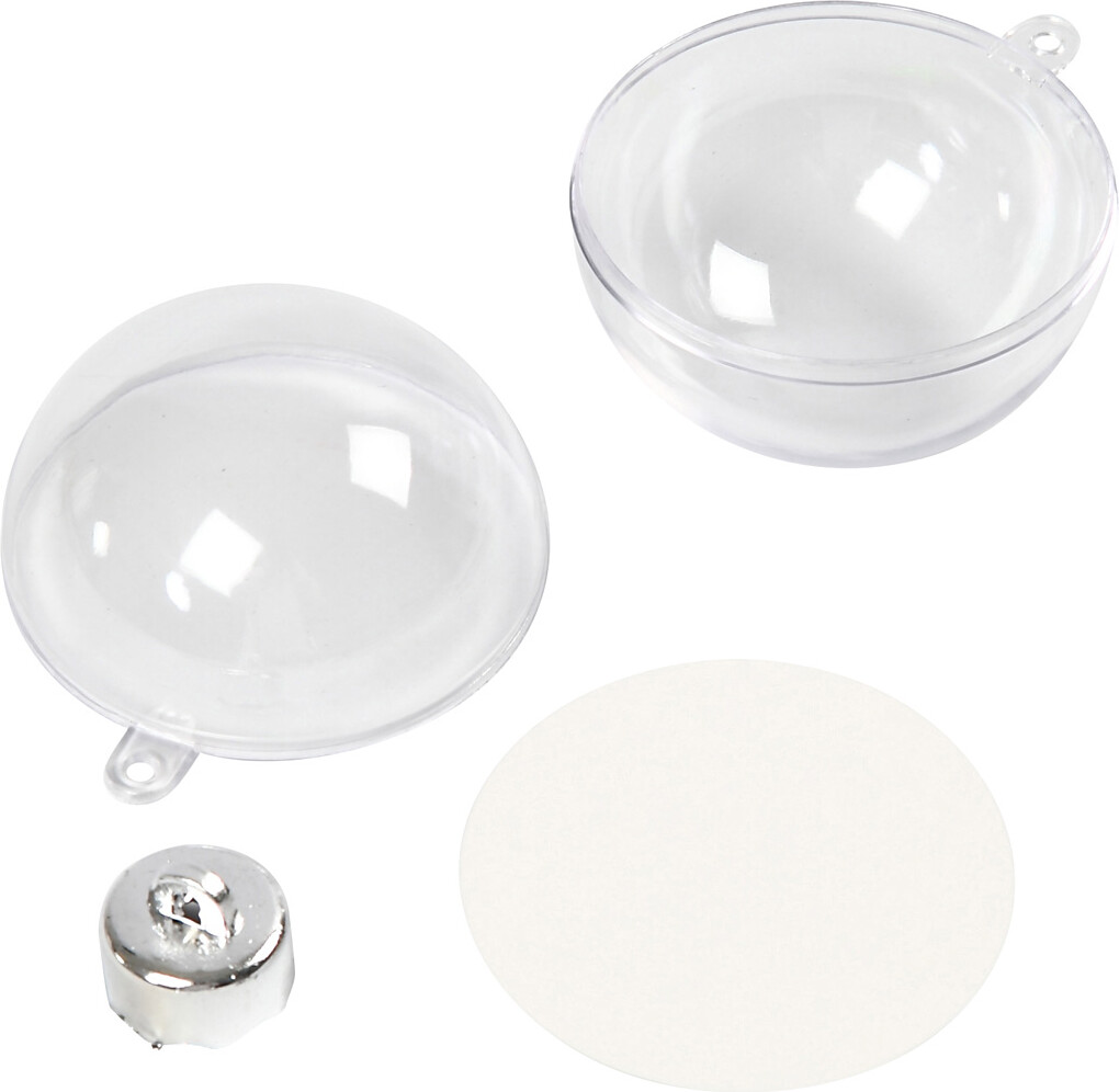 Deko-Kugle - Ø 5 Cm - Transparent - 10 Stk