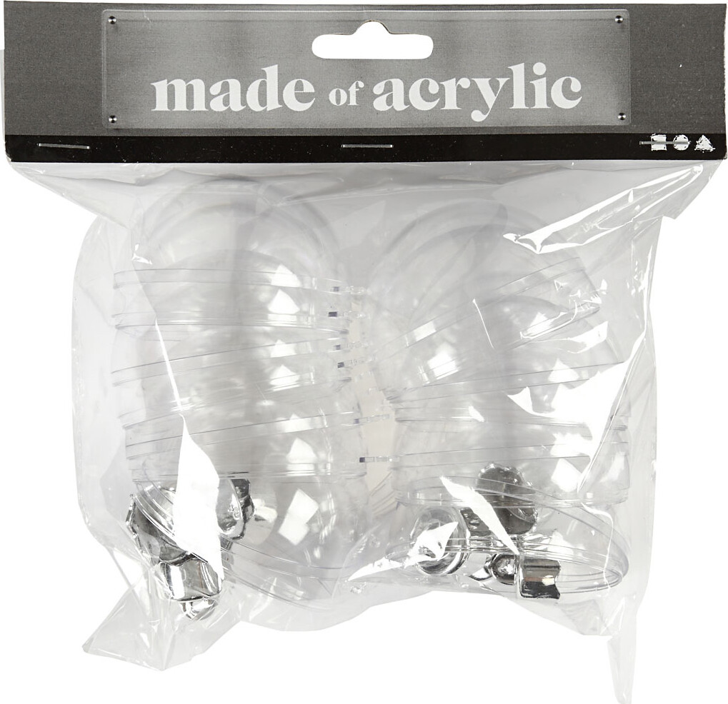 Deko-Kugle - Ø 6 Cm - Transparent - 8 Stk
