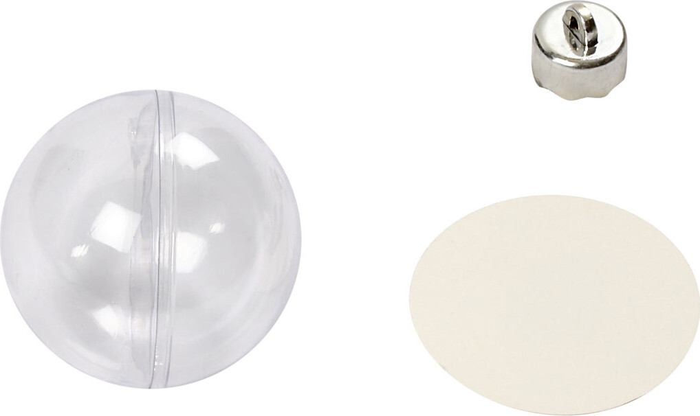 Deko-Kugle - Ø 6 Cm - Transparent - 8 Stk